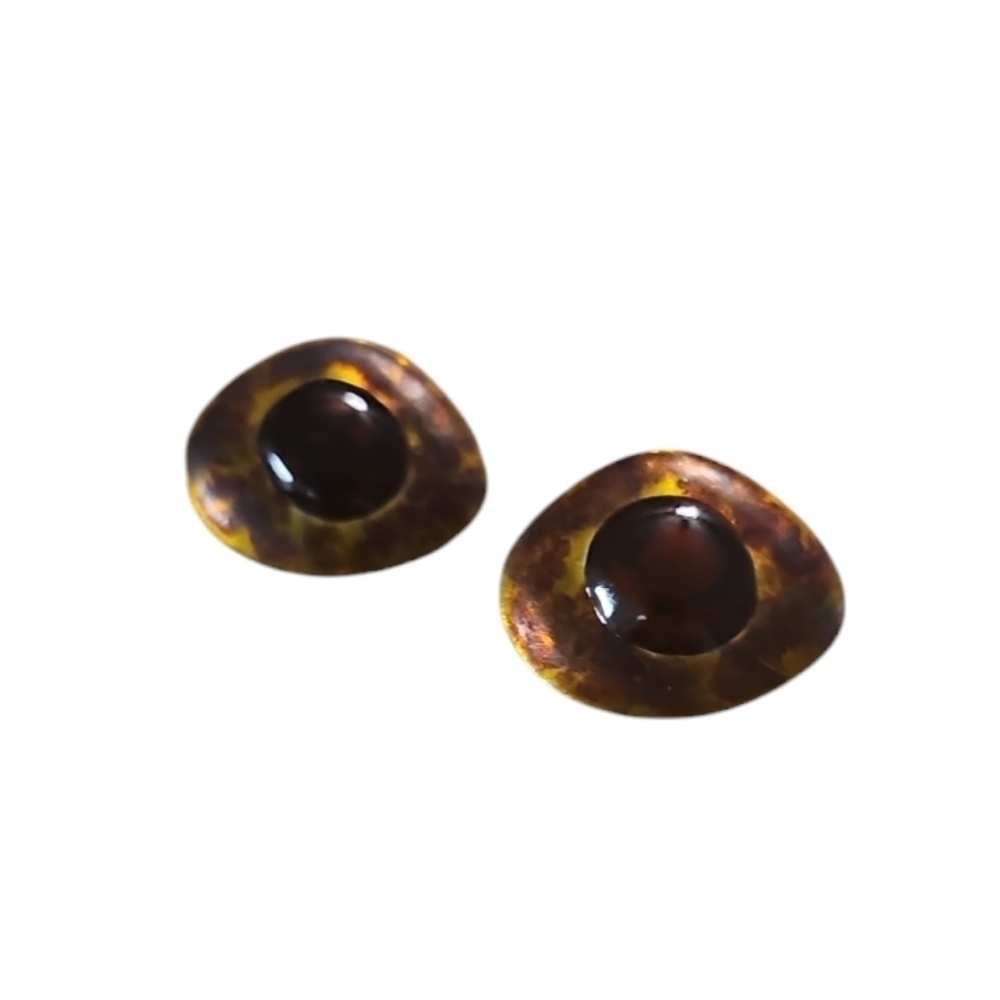 Vintage Chico's stud earrings fish eye style